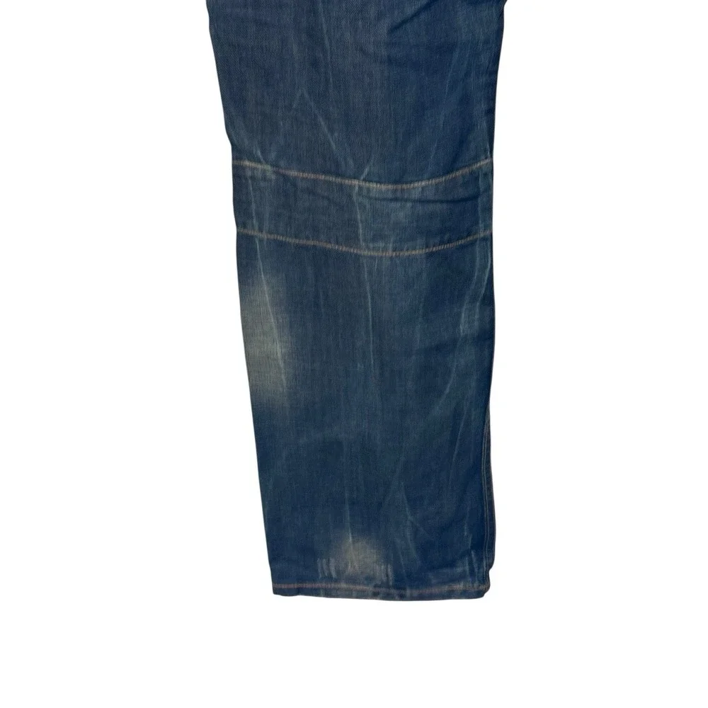 SYN Men's‎ Jeans Prankster Straight Fit Trousers Cotton Hi-Rise Dirty Blue 40X34